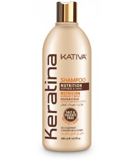 KATIVA KERATINA Shampoo 500 ml Šampūnas Neprofesionalus Moteriškas