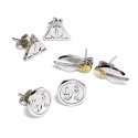 The Carat Shop Harry Potter Deathly Hallows Golden Snitch Platform earrings set The Carat Shop Harry Potter Deathly Hallows Golden Snitch Platform earrings set