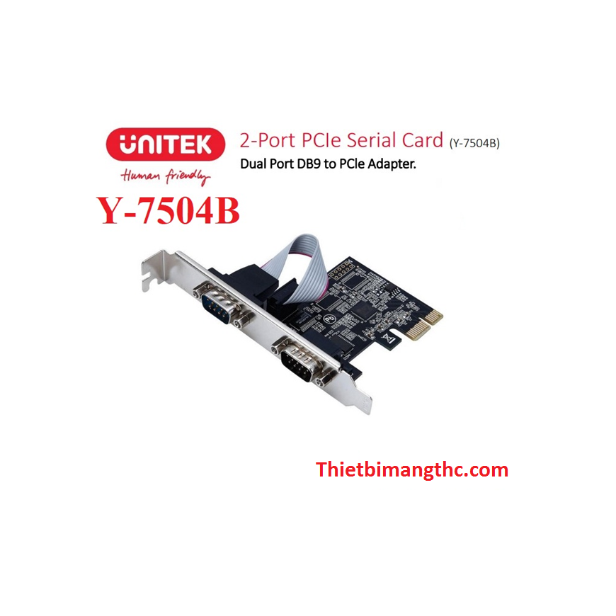 Unitek PCI Express kontroller 2x RS-232