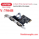 Unitek PCI Express kontroleris 2x RS-232 Unitek PCI Express kontroleris 2x RS-232