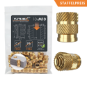 Ruthex M6 series insert – Rx-M10x12.7 - 10 pcs. Ruthex M6 series insert – Rx-M10x12.7 - 10 pcs.