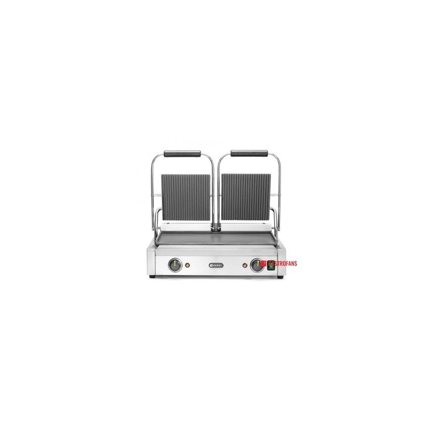 Hendi Elektriline kontaktgrill ribatud plaadiga 340x235 mm 2200 W – 2