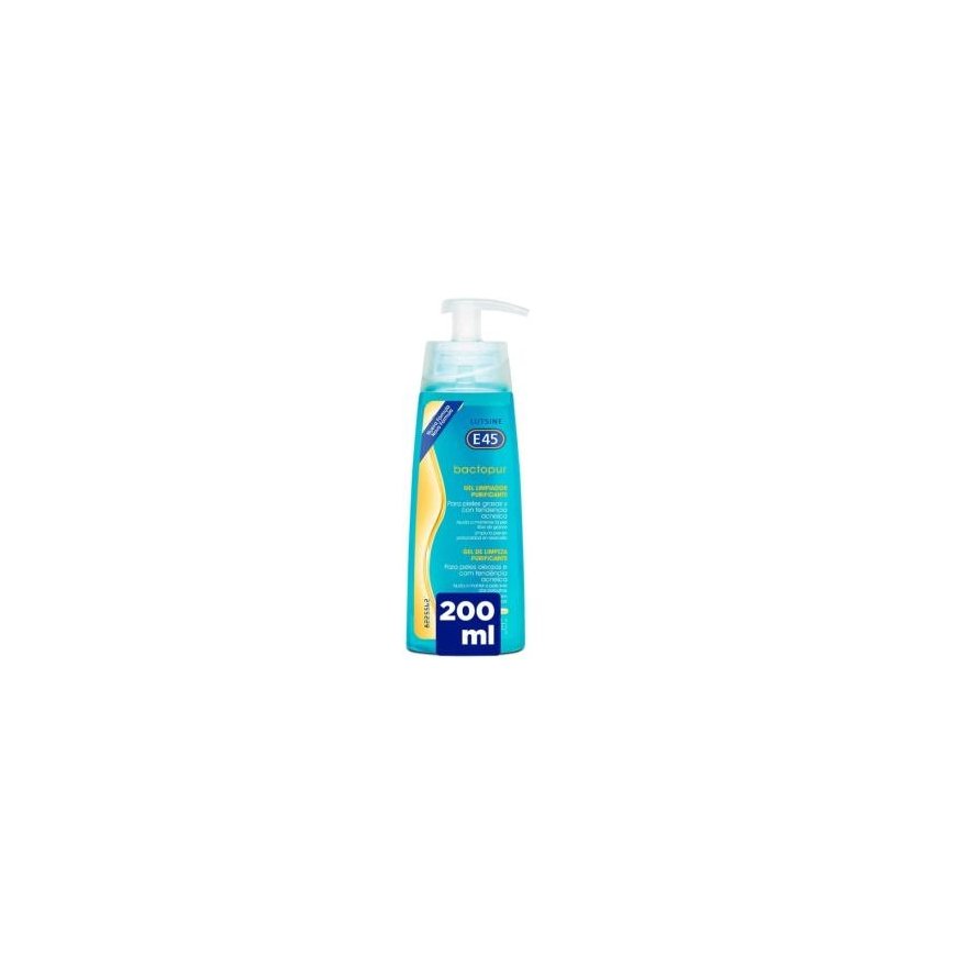 Lutsine E45 BACTOPUR purifying cleansing gel 200 ml