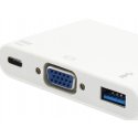 Equip USB Type C to VGA Female/USB A Female/PD Adapter Equip USB Type C to VGA Female/USB A Female/PD Adapter