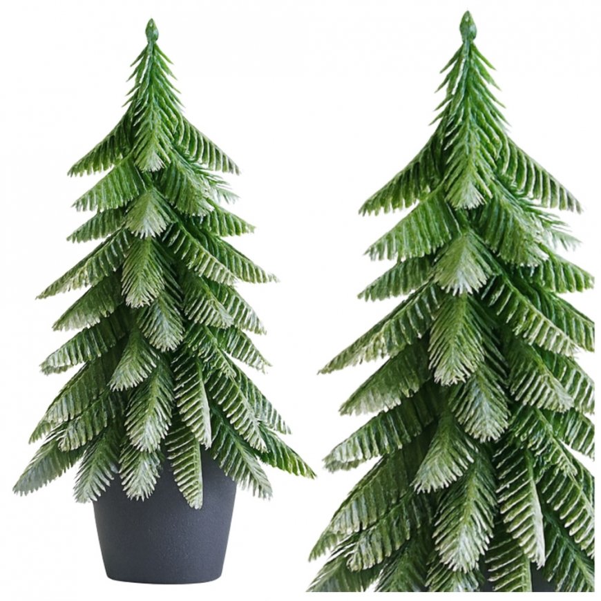 Lean Christmas decorative tree in pot 32x12 cm
