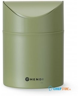 Hendi Atkritumu kaste ar slīdošu vāku 1.2 l - zaļa