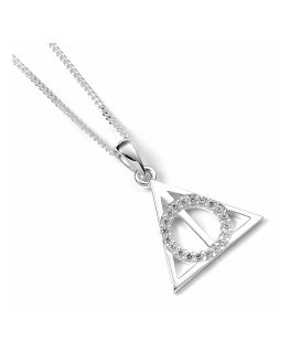 The Carat Shop Harry Potter Deathly Hallows pendant and earrings set