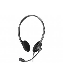 Sandberg 825-30 kuulokkeet ja kuulokemikrofoni Langallinen Pääpanta Toimisto/puhelukeskus musta