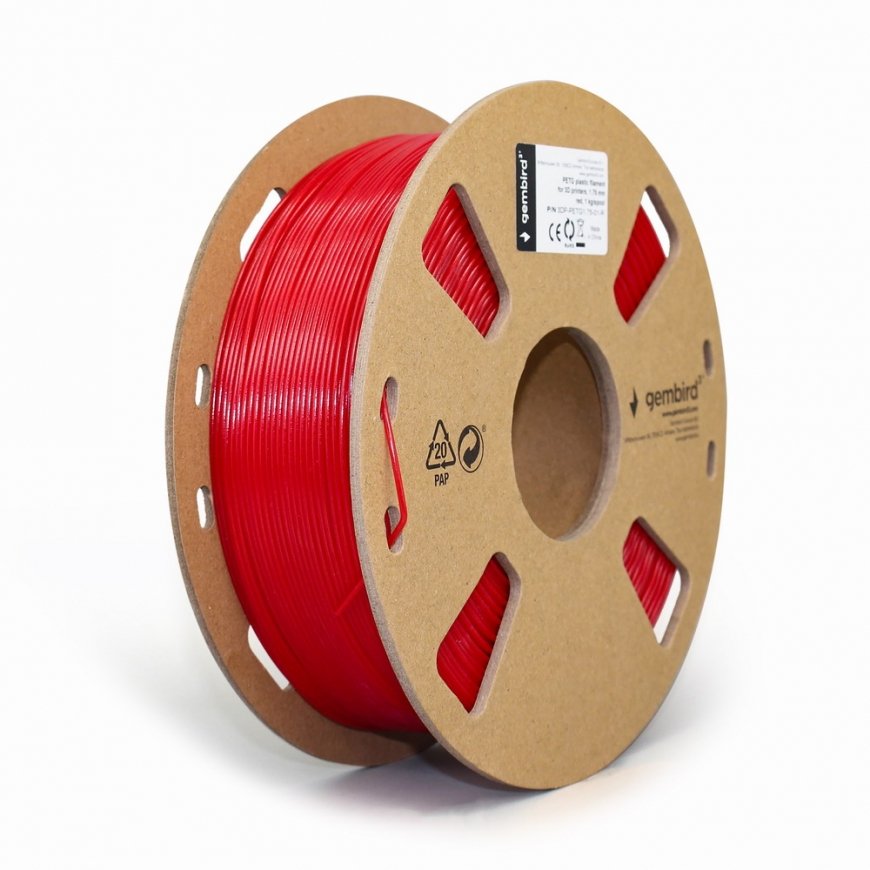 Gembird 3DP-PETG1.75-01-R 3D printēšanas materiāls