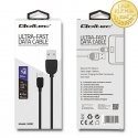 Qoltec Network Patchcord Cable UTP | CAT6 | High speed 1Gb/s | LAN | 100m | black Qoltec Network Patchcord Cable UTP | CAT6 | High speed 1Gb/s | LAN | 100m | black