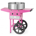 Hendi Cotton Candy Machine with Cart, 1130 W - Pink Hendi Cotton Candy Machine with Cart, 1130 W - Pink