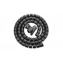 Unitek spiraalne kaablite korraldaja, 50 meetrit, 22 mm diameeter, must Unitek spiraalne kaablite korraldaja, 50 meetrit, 22 mm diameeter, must