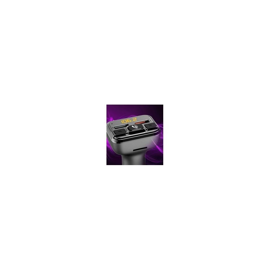 Automobiļu FM raidītājs 1×USB-A 1×USB-C 12V 24V amio-04656 – 2