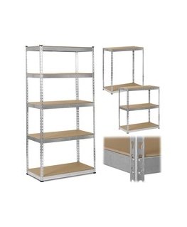 Metalinis sandėliavimo lentynas 183 x 90 x 40 cm Humberg HR-853 juodas