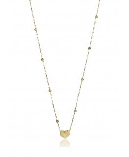 Emily Westwood Subtilus auksu dengtas karoliai moterims Heart Kate EWN24012G