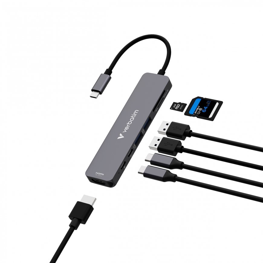 Verbatim 32158 jaotur USB 3.2 Gen 1 (3.1 Gen 1) Type-C 5000 Mbit/s Hall – 2