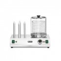 Hendi Hot Dog Bun Warmer with 4 Skewers 550 W Hendi Hot Dog Bun Warmer with 4 Skewers 550 W