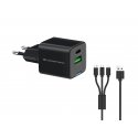 Conceptronic ALTHEA16B mobiilseadme laadija Universaalne Must Vahelduvvool Kiirlaadimine Hoonesisene Conceptronic ALTHEA16B mobiilseadme laadija Universaalne Must Vahelduvvool Kiirlaadimine Hoonesisene