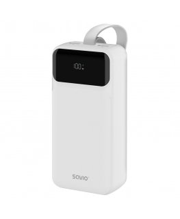 Savio BA-11 внешний аккумулятор Литий-ионная (Li-Ion) 3000 mAh Белый