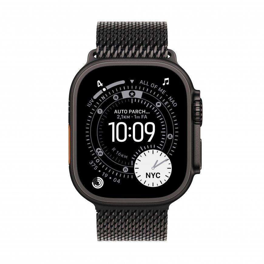 Apple Watch Ultra 3 OLED 49 mm Skaitmeninis 422 x 514 pikseliai Lietimui jautrus ekranas 5G Juoda „W – 2