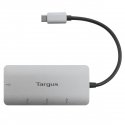 Targus ACH226EU interfeisa centrmezgls USB 3.2 Gen 1 (3.1 Gen 1) Type-C 5000 Mbit/s Sudrabs