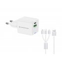 Conceptronic ALTHEA16W mobiliojo įrenginio kroviklis Universalus Balta AC Spartusis įkrovimas Vidaus Conceptronic ALTHEA16W mobiliojo įrenginio kroviklis Universalus Balta AC Spartusis įkrovimas Vidaus