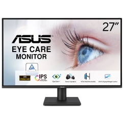 ASUS VA27AQ monitori 68,6 cm (27") 2560 x 1440 pikseļi Quad HD LCD Melns