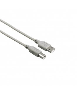 Hama 00200900 USB-kaapeli USB 2.0 1,5 m USB A USB B Harmaa