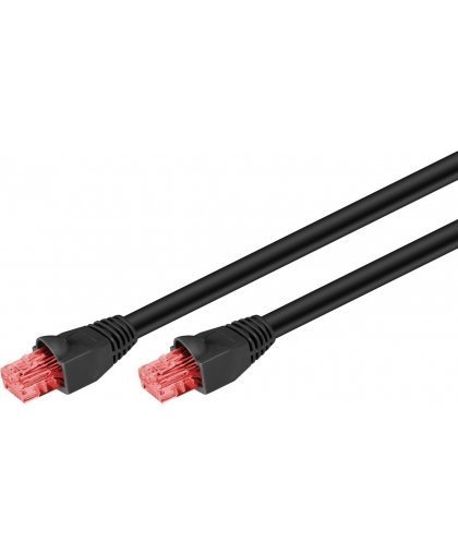 Goobay U / UTP Outdoor-PatchCord Cat6. Черный. 10м – 2