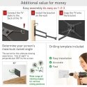 Barkan Mounting Systems BM443XL TV-kiinnike 2,11 m (83") musta