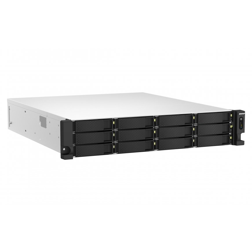 QNAP TS-h1887XU-RP NAS Stovas (2U) Intel Xeon E E-2334 16 GB DDR4 0 TB QuTS hero Juoda, Balta – 3