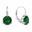 Brilio Silver Brilio Silver Earrings with Green Zirconia EA303WG Brilio Silver Brilio Silver Earrings with Green Zirconia EA303WG