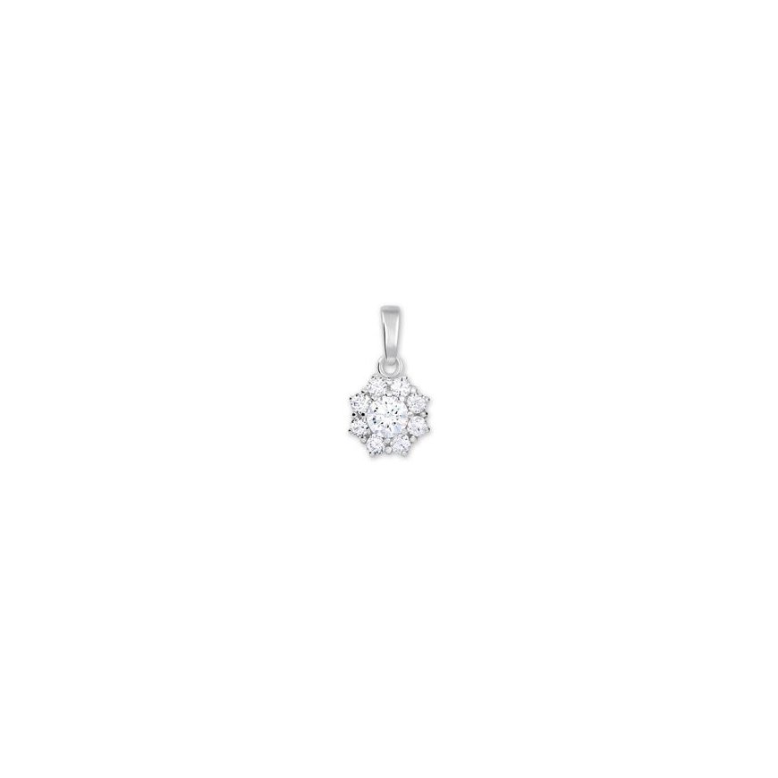 Brilio Silver Brilio Silver Earrings with Green Zirconia EA303WG – 2