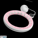 Viedais Hula Hop atslēgojošais riņķis ar skaitītāju, izciļņiem un svaru 50 cm, rozā, REBEL ACTIVE Viedais Hula Hop atslēgojošais riņķis ar skaitītāju, izciļņiem un svaru 50 cm, rozā, REBEL ACTIVE