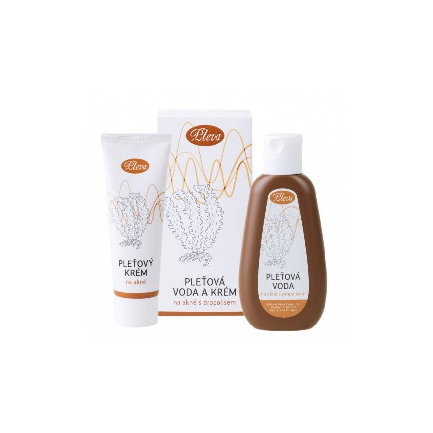 "Pleva" Acne Cleansing Set (lotion 120 g + cream 50 g) – 2