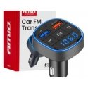 Automobilinis FM siųstuvas 1×USB-A 1×USB-C 12V 24V amio-04647 Automobilinis FM siųstuvas 1×USB-A 1×USB-C 12V 24V amio-04647