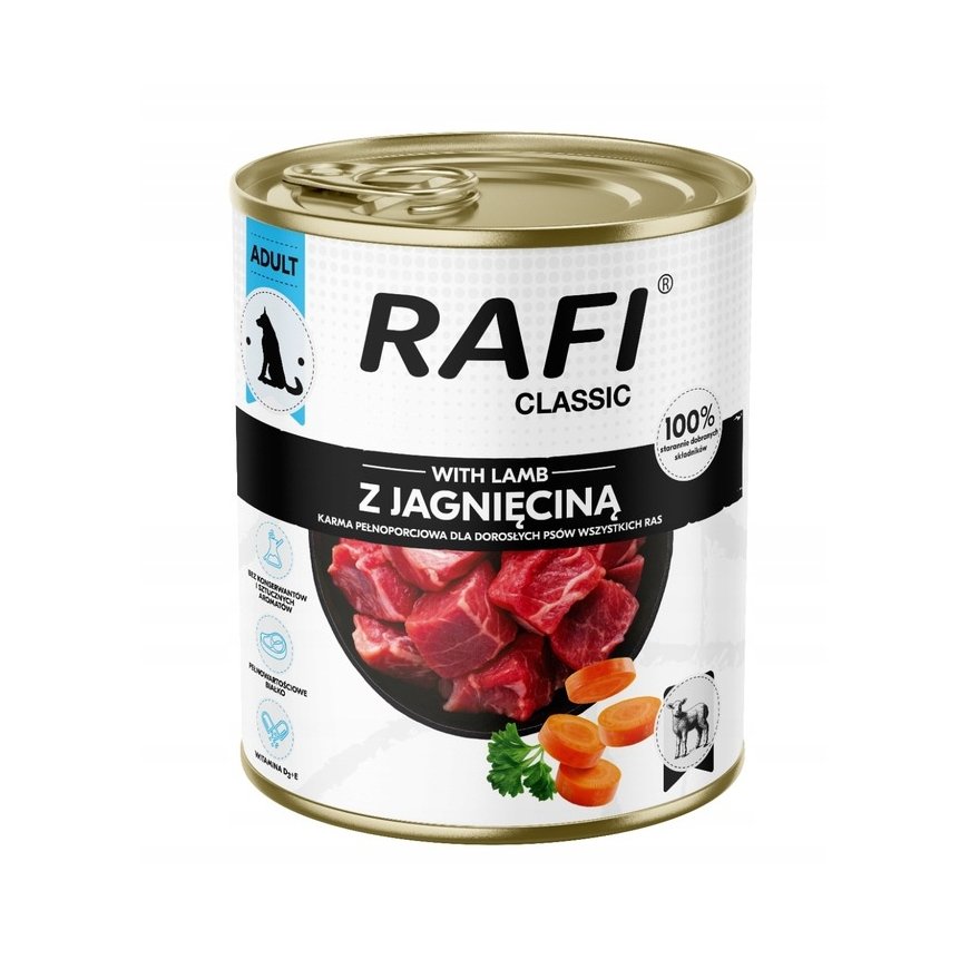 Rafi Classic su maisto produktas su aviena šunims 800 g – 2