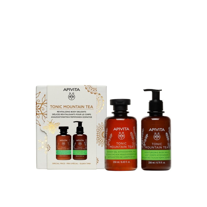 Apivita TONIC MOUNTAIN TEA KEHA HULGASET 2 tk
