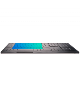 CLEVETURA CLVX 1 Touch-On-Keys AI juhtmeta klaviatuur, ANSI US Windows paigutus, sisselõike lülitid, alumiiniumkorpus, interakti
