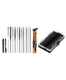 Neo Tools Rīks iglāku failu turētājam, komplekts 14+1