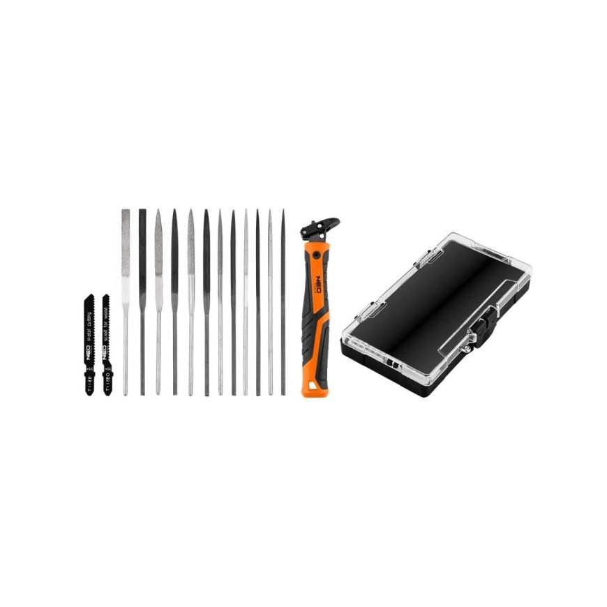 Neo Tools Dildžių laikiklis, komplektas 14+1 – 2