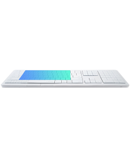 CLEVETURA CLVX 1 Беспроводная клавиатура Touch-On-Keys с AI, раскладка ANSI US для Mac, ножничные переключатели, алюминиевый кор