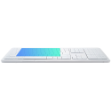 CLEVETURA CLVX 1 Touch-On-Keys AI Langaton Näppäimistö, ANSI Yhdysvaltain Mac-asettelu, Saksetietokytkimet, Alumiinirunko, Vuoro