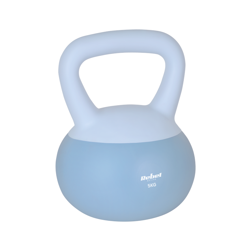 Soft Kettlebell soft vinyl 10kg REBEL ACTIVE