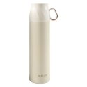 Termos koos tassikujulise kaanega, 500 ml, valge ja kuldne.