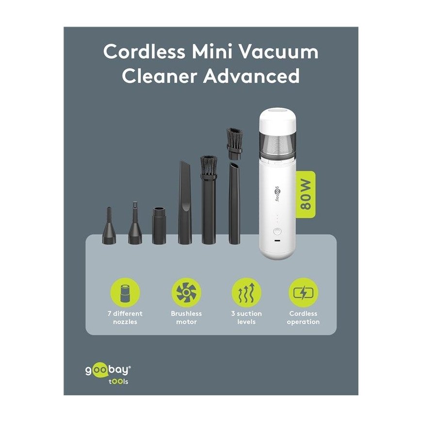 Goobay Mini Cordless Advanced imuri, белый