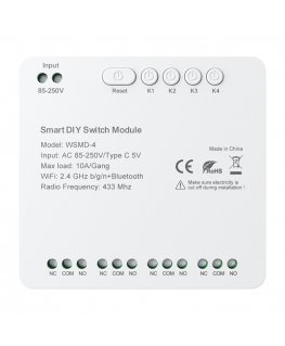 Смарт-модуль переключателя DIY Avatto WSMD-4 250V