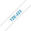 Brother TZE-223 markeerimisteip Sinine valgel taustal Brother TZE-223 markeerimisteip Sinine valgel taustal