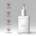 Axagon ACU-PQ30W Ladegerät QC3.0.4.0/AFC/FCP/PPS/Apple+ PD USB-C 30W - weiß - USB Typ C