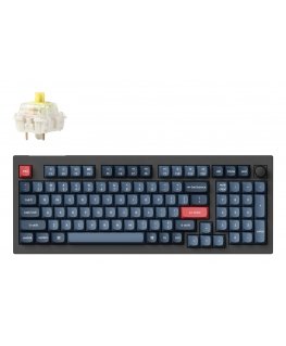 Keychron V5 Max klaviatūra Universalus RD belaidis ryšys + „Bluetooth“ Juoda, Pilka